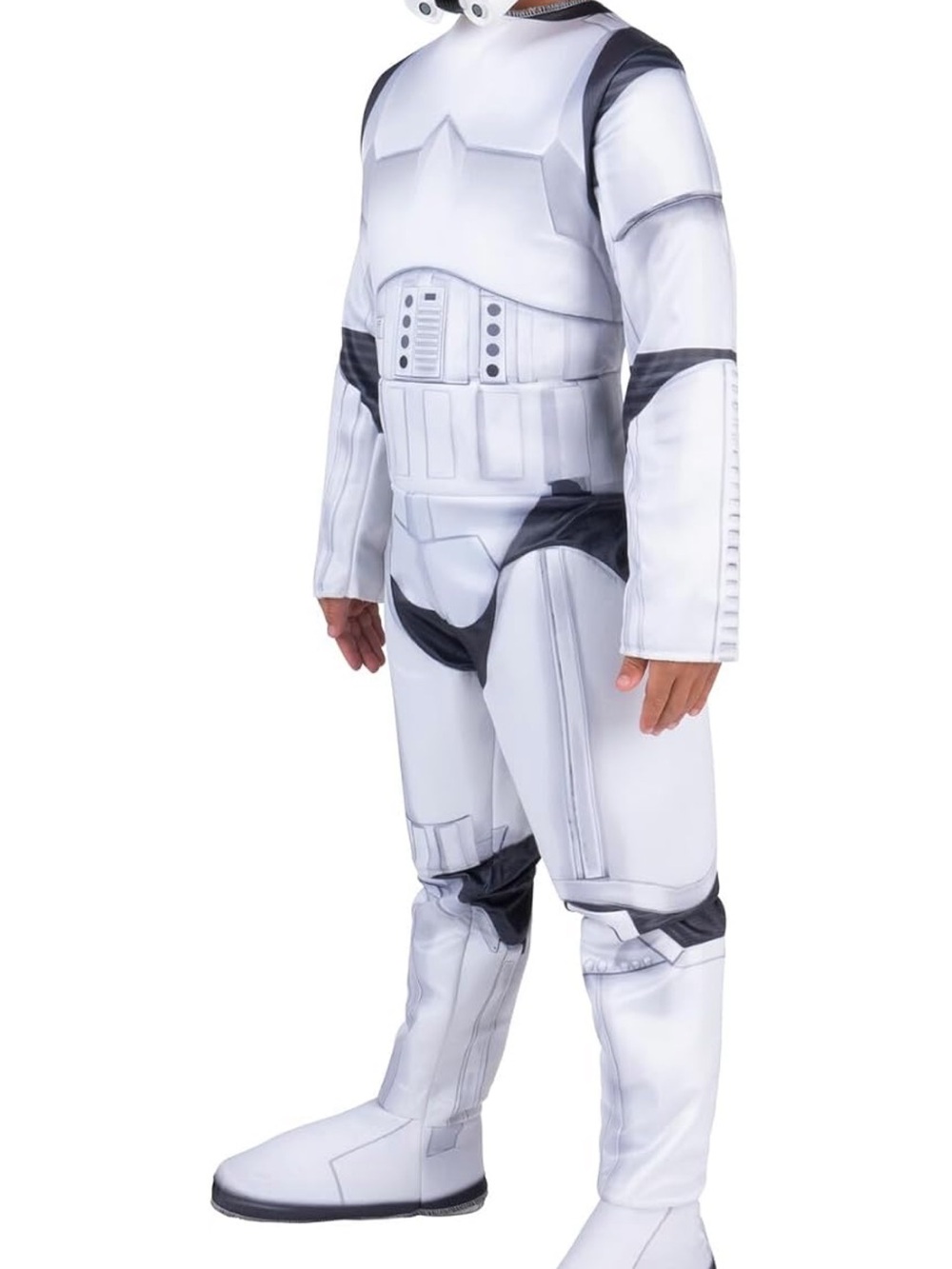 Classic Kids White Superhero Armor Costume